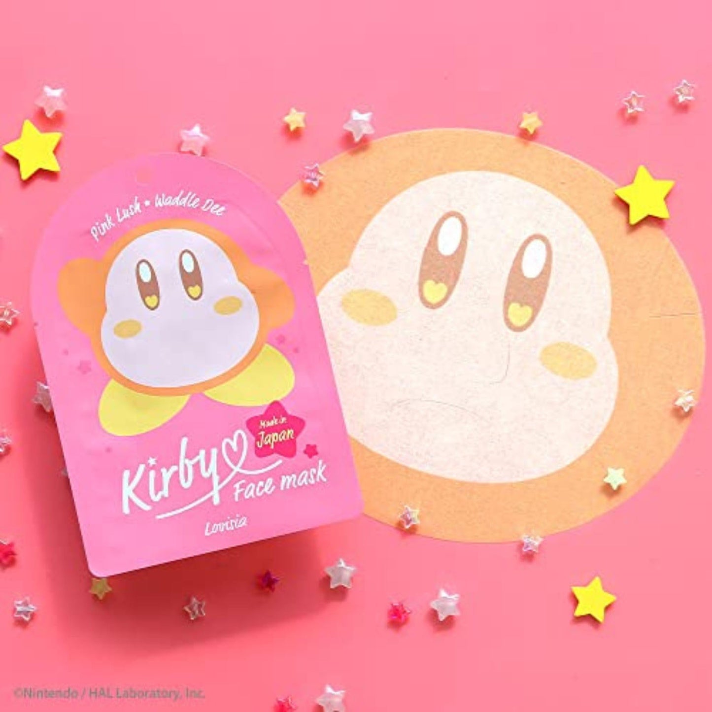 Lovisia Kirby Daily Facial Masks for Women 5EA, Hyaluronic Acid Face Mask Sheets for Face Mask Skin Care with Shea Butter, Collagen & Ginseng Root Extract for Vitamin C Mask for Hydrating Face Masks