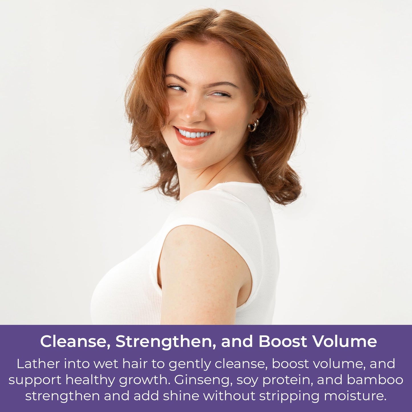 CIBU Volumizing Pre-Shampoo Conditioner - Volume Conditioner for Fine Hair - Anti Breakage - Nutrient Rich Ginseng Soy Protein Bamboo - 11.83oz