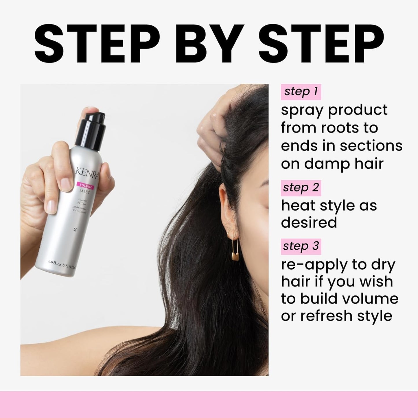 Kenra Professional Volume Mist 2 - Lightweight Volume Builder for All Hair Types | 6 fl. oz.