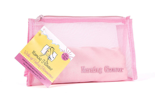Morning Glamour Travel/Makeup Bag Standard Satin Pillowcase, 26-Inch, Pink