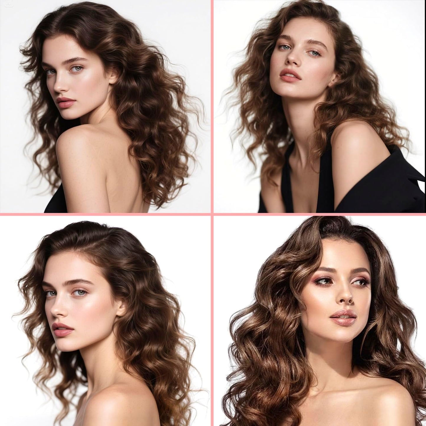 1-Inch Curling Iron - Long Barrel Curling Wand for Long Hair | Quick Heating, Adjustable Temperature 320°F-446°F