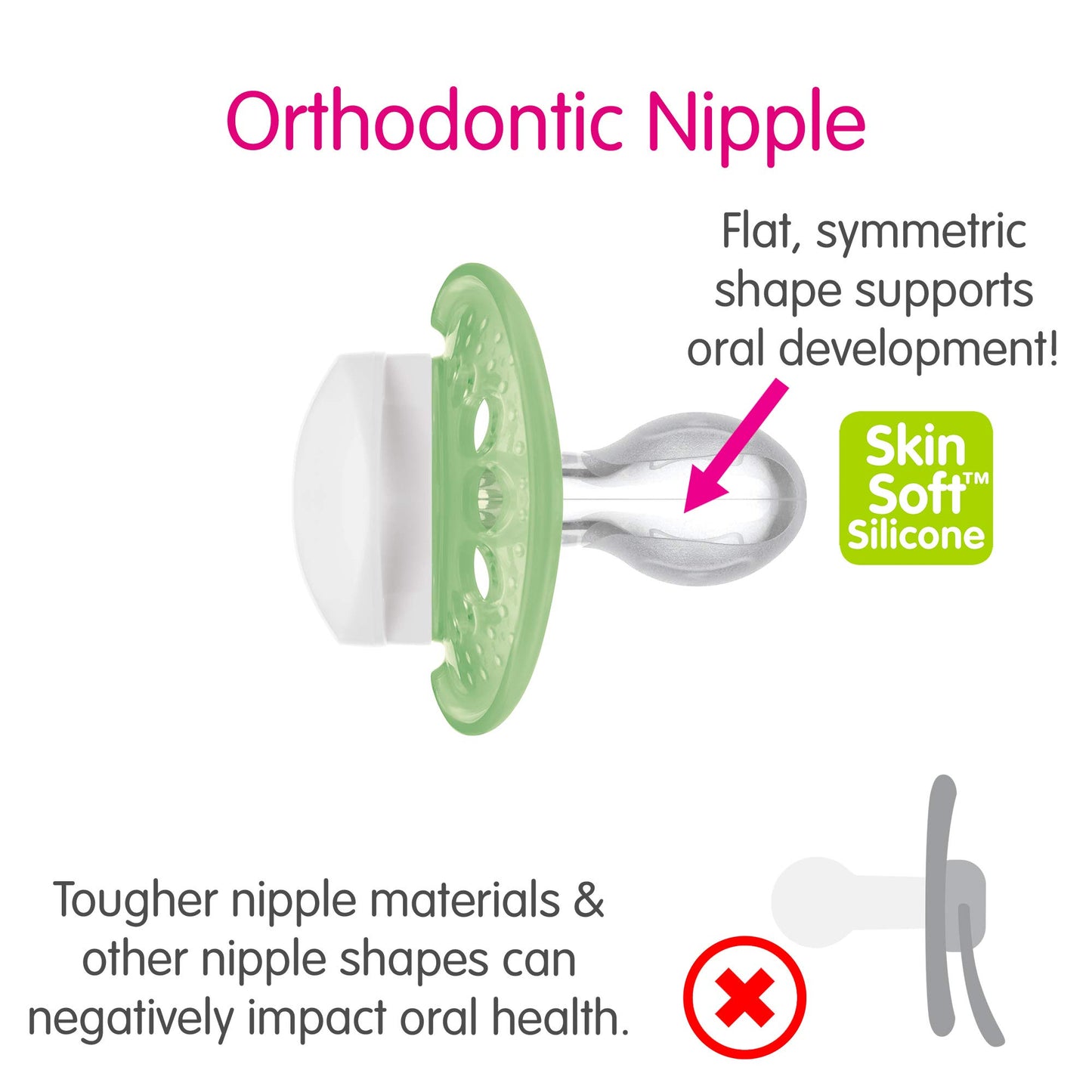 MAM Original Baby Pacifier, Nipple Shape Helps Promote Healthy Oral Development, Sterilizer Case, 2 Pack, 6-16 Months, Crystal/Boy