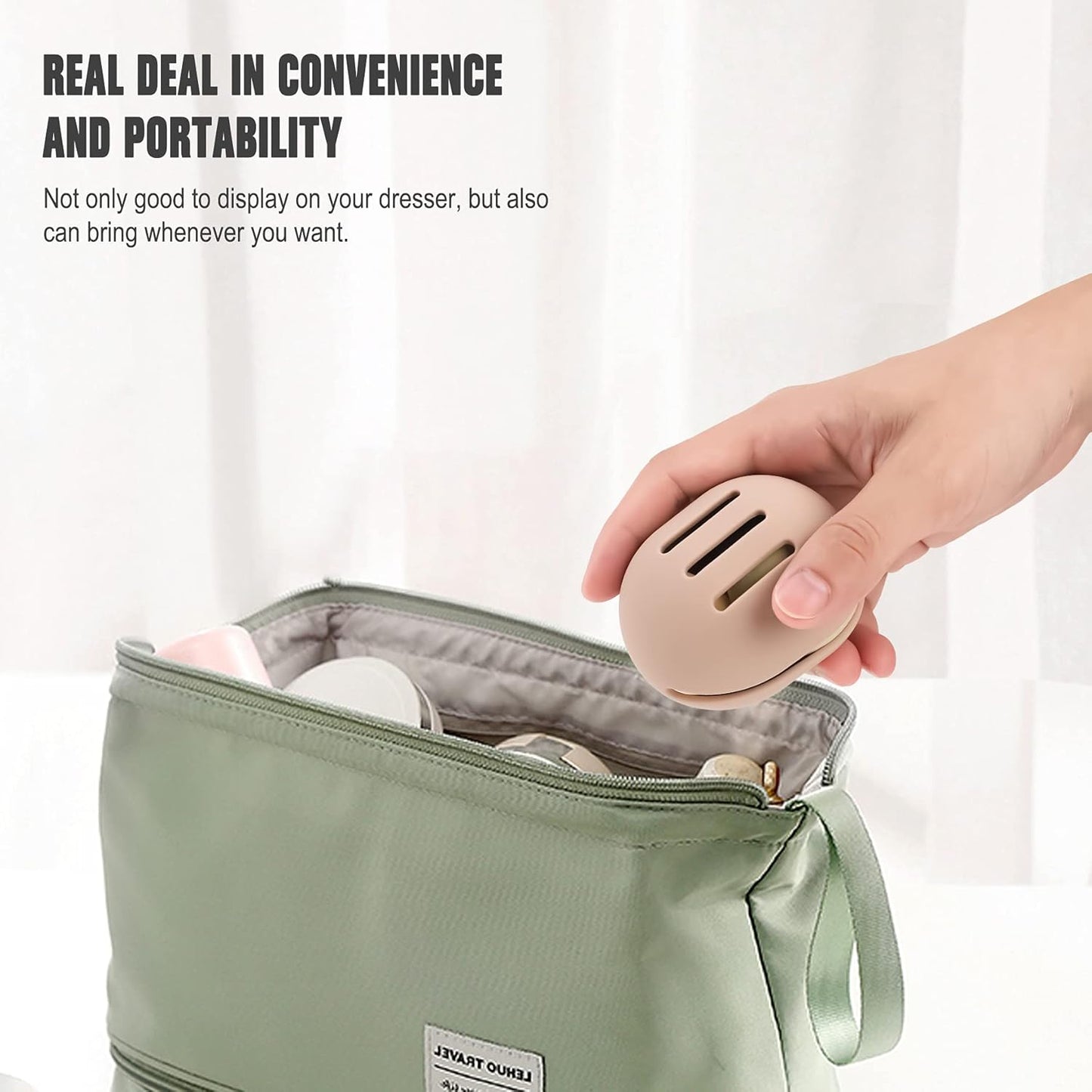 Travel Makeup Sponge Holder - Soft Silicone Beauty Brush Organizer for On-the-Go | Compact Design