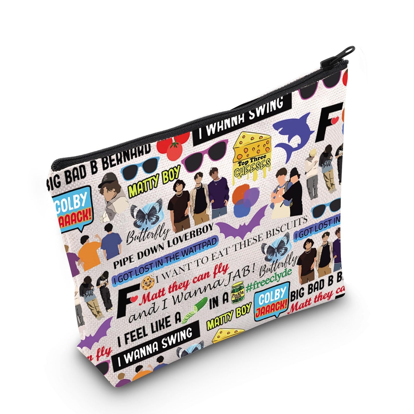 JNIAP Channel Video Makeup Bag Channel Video Gifts Team Orange Purple Blue Gifts Channel Video Merchandise(wanna swing Tote)