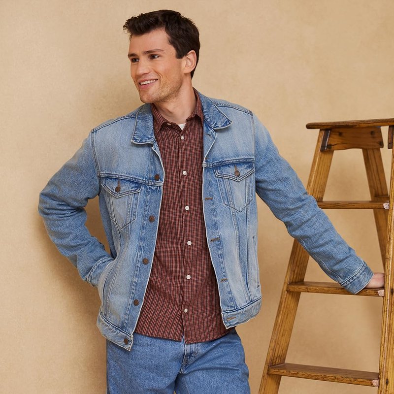Levi Strauss Signature Gold Men's Signature Trucker Jacket, Forty-Niner, Medium