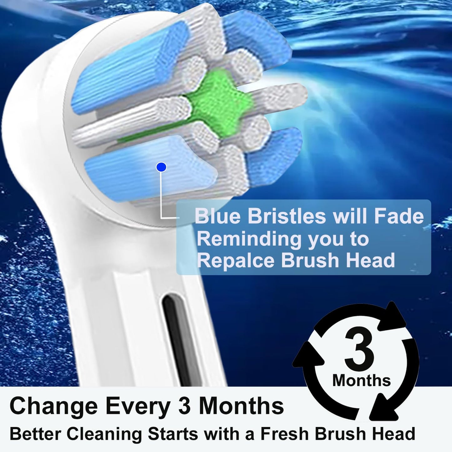 IO Toothbrush Replacement Heads, Compatible with Oral B IO Series 2-10 Electric Toothbrushes, Medium Soft Bristles, Individually Wrapped for Easy Replacement (White+Black, 12PCS)