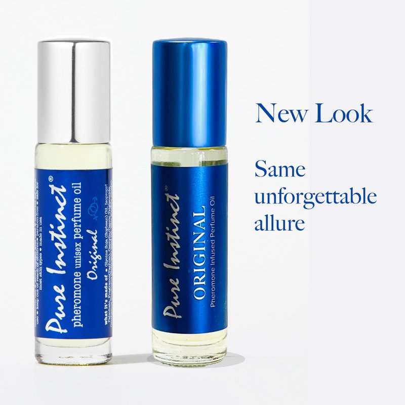 Pure Instinct Roll-On (3-Pack) - The Original Pheromone Infused Essential Oil Perfume Cologne - Unisex for Men and Women - TSA Ready