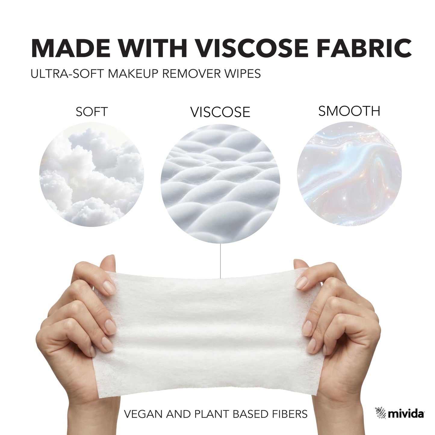 mivida100 Count Hypoallergenic Makeup Remover Wipes Individually Wrapped with Vitamin E | Dermatologist Tested Alcohol-Free, Fragrance-Free face wipes Individully Wrapped