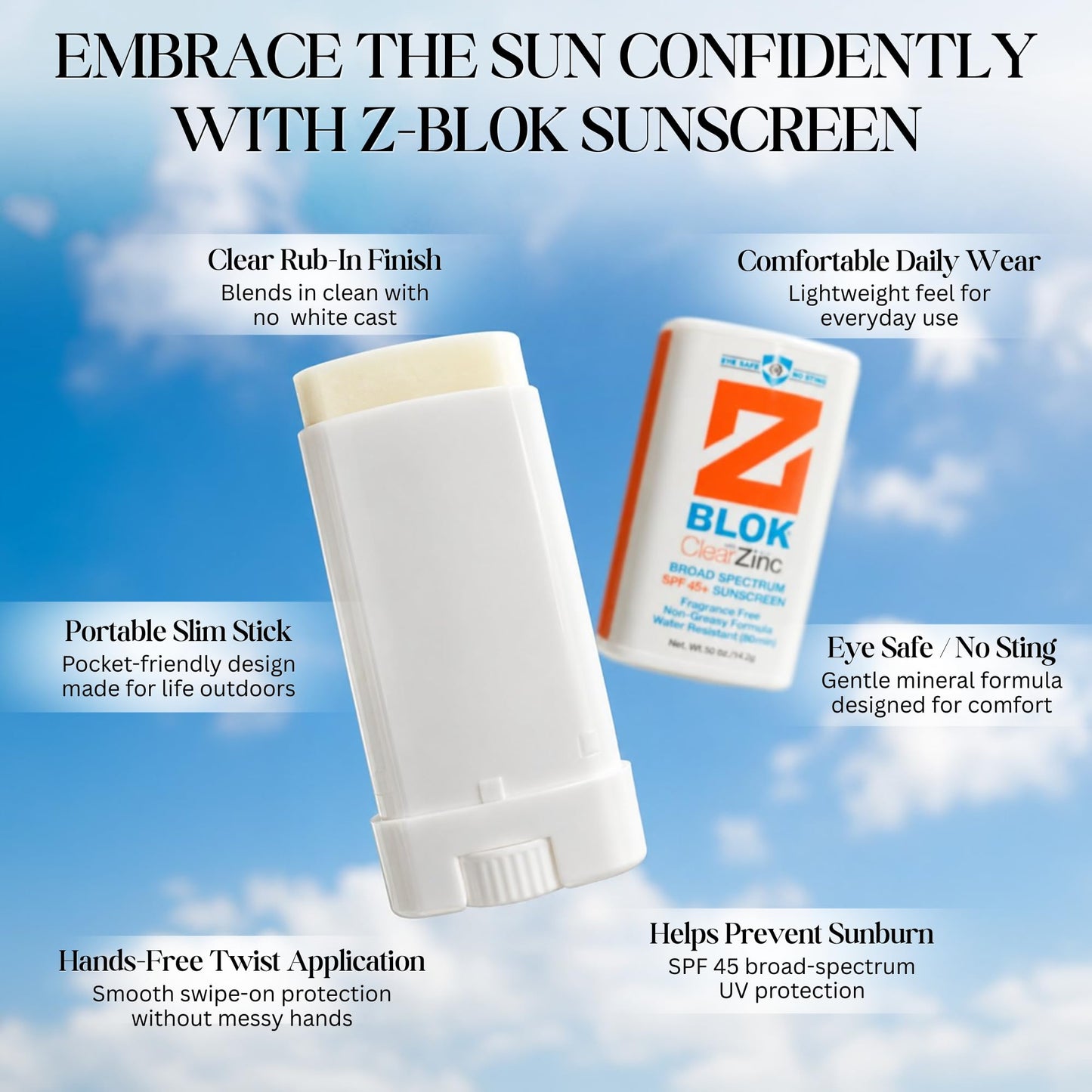 Z Blok Stick SPF 45 Mineral Sunscreen