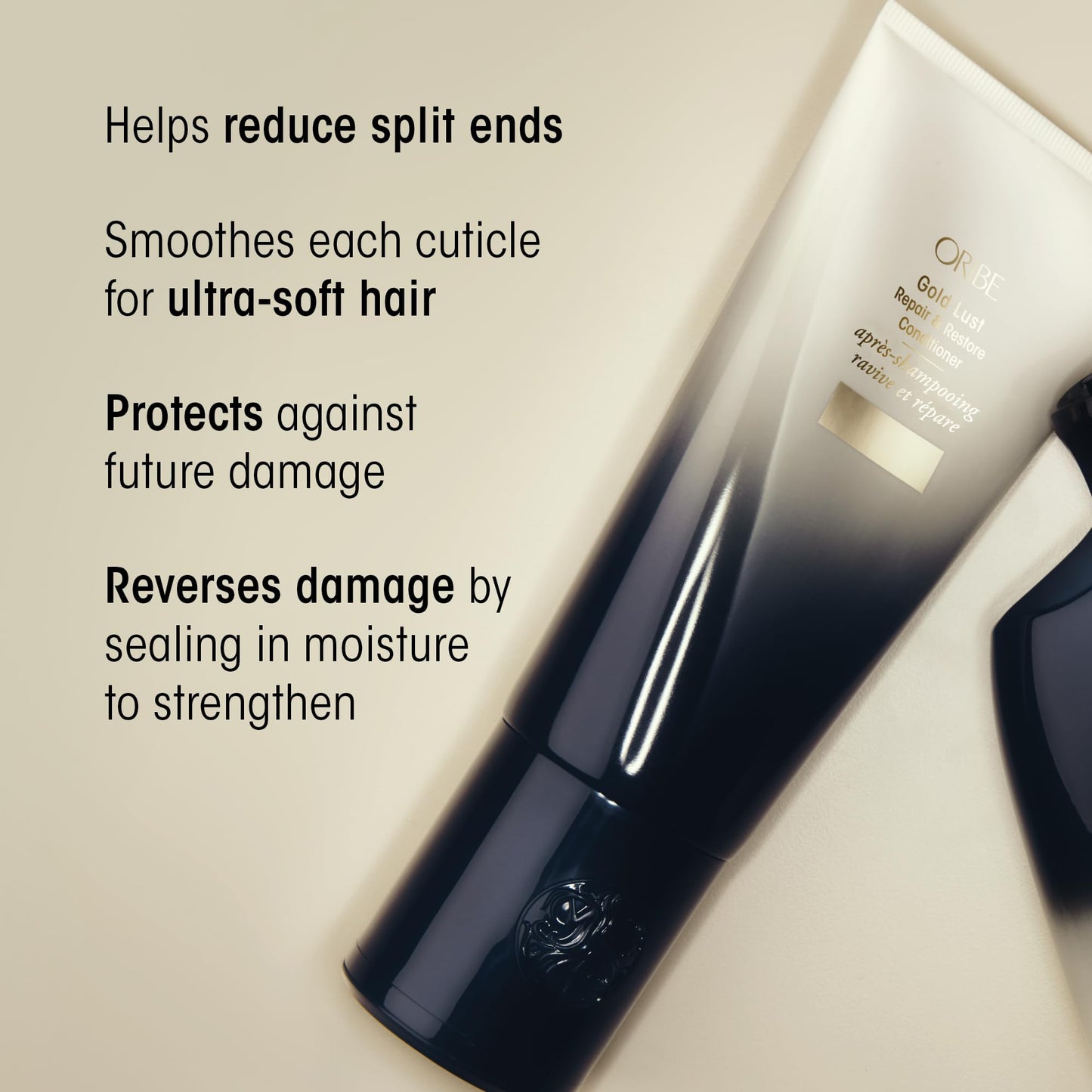 Oribe Gold Lust Repair & Restore Conditioner - Repairs & Prevents Damage - Strengthens & Moisturizes Dry Strands - Helps Reduce Split Ends - For Damaged Hair - 33.8 oz (Liter Refill)