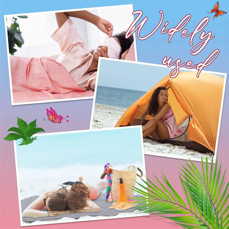 Tan Sleep Sack Set - Reusable Body Self Tanners | Lightweight, Breathable Protection for Travel & Home (Pink, Grey)