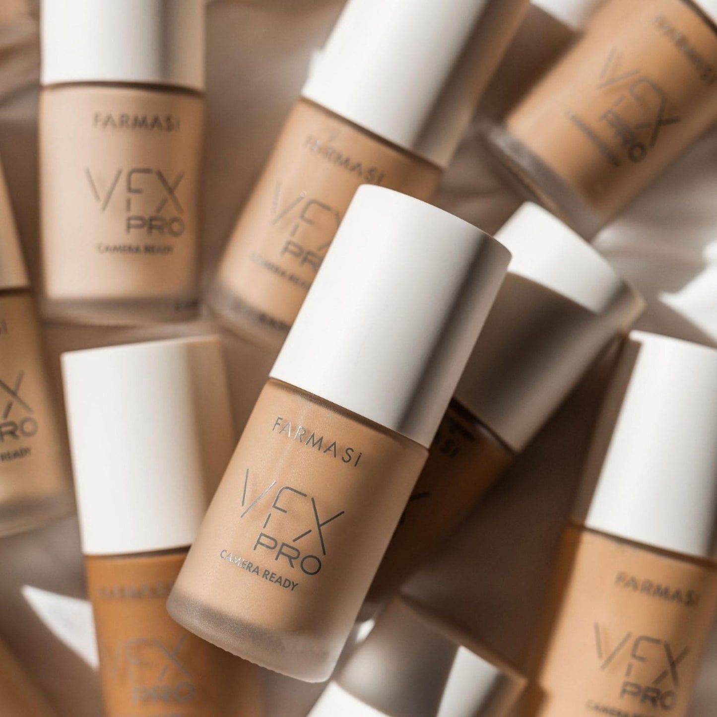 FARMASi VFX Pro Camera-Ready Liquid Foundation, Full Coverage Matte Finish, Lightweight Long-Wear, Oil-Free with Pore-Refining Sea-Water Formula, Non-Oxidizing Finish, 1 Fl Oz, 10 Buff