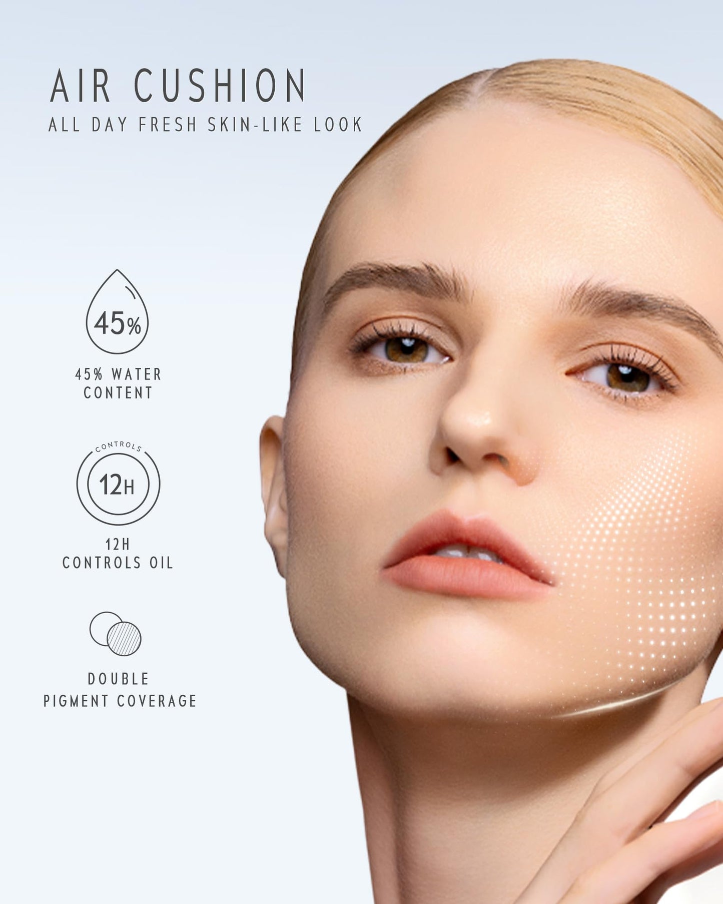 TIMEPHORIA Timeless Lumina Matte Cover Cushion Foundation -03 Fawn, Full Coverage Air Cushion, Lightweight & Natural Flawless Matte Finish, 12H Oil Control, Long-Lasting, Waterproof, Sweatproof