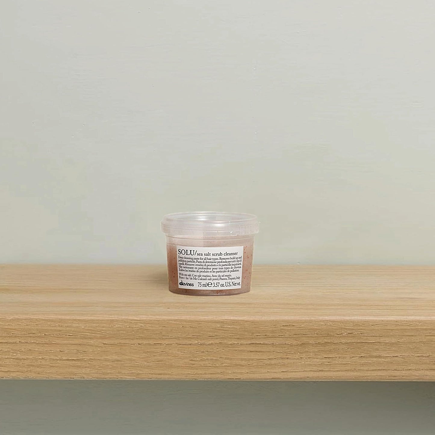 Davines Solu Sea Salt Scrub Cleanser, 3.57 Ounce (Pack of 1)