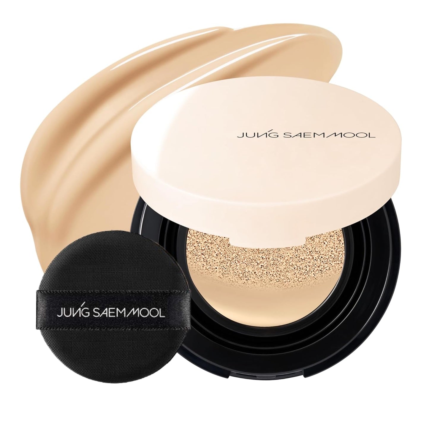 Essential Skin Nuder Cushion Foundation - Buildable Coverage | Natural Finish, Mini 0.17 Fl Oz, 21W Medium