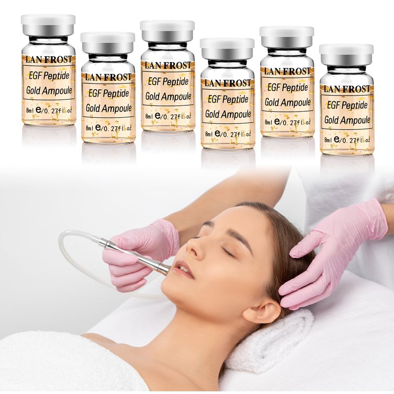 BB Booster Serum Kit Serum Hyaluronic Acid Essence Skin Care Kit, EGF Peptide Gold Ampoule 0.27oz 12 Vials,Facial Treatment Increases skin elasticity BB Radiance Facial Serums Kit