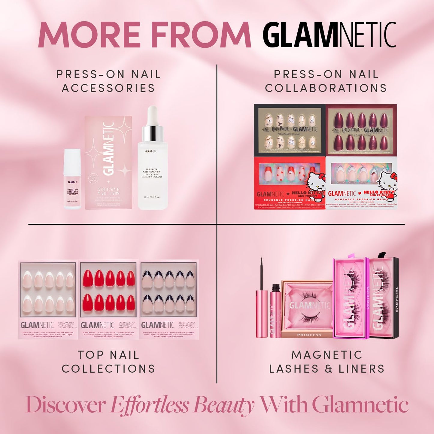 Glamnetic Press-On Nails - Cherry Glaze Short Round Bright Red Nails | 30-Piece Kit with Glue & 32 Toe Nails