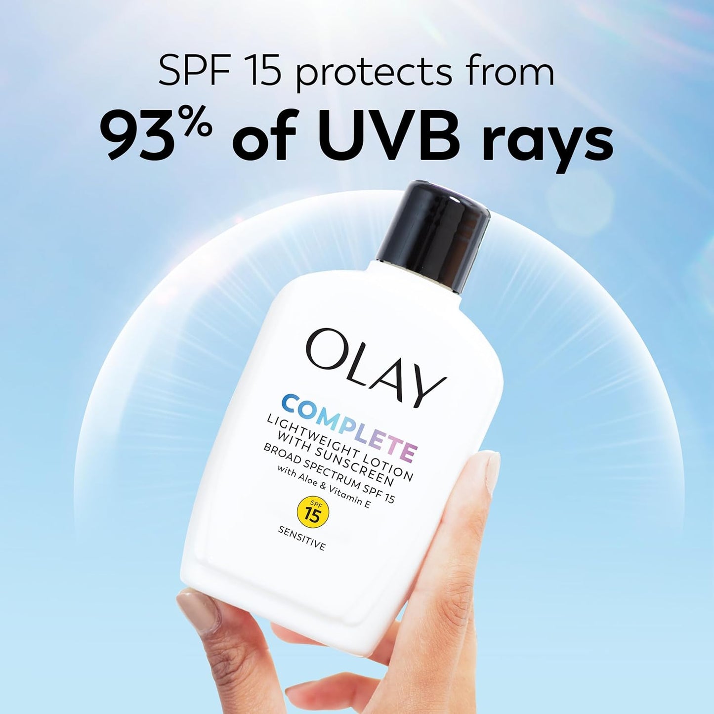 Olay Complete Moisturizer Lotion with SPF 15 - Sensitive Skin, 6 oz Each | 2-Pack