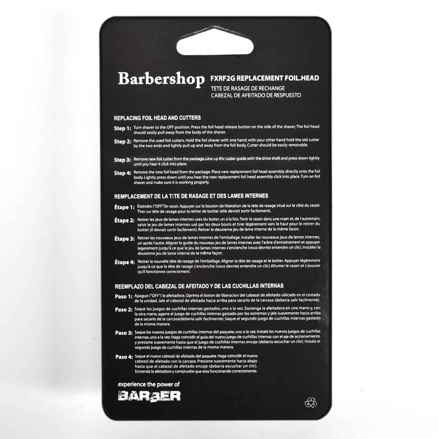 Replacement Foil and Cutters for BaBylissPRO Barberology Electric Shaver, Double Foil Shaver Replacement Head Compatible with BaBylissPRO FXFS2 Shaver (Gold)