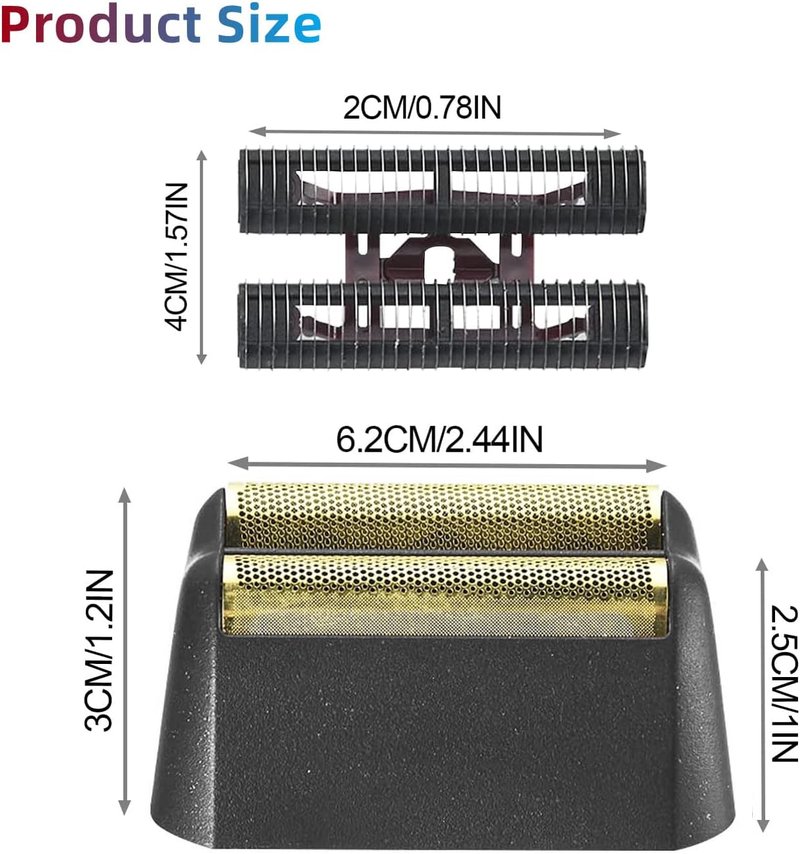 Professional 5 Star Finale Shaver Replacement Foil & Cutter Assembly - Compatible with Wahl 7031-100/7043-100 | Black 3-Pack