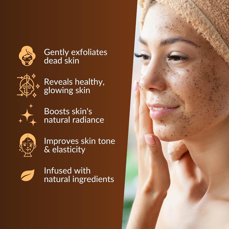 Arabica Coffee Body Scrub - Exfoliating Scrub with Collagen, Green Tea & Glycolic Acid | Radiant Skin & Cellulite Treatment