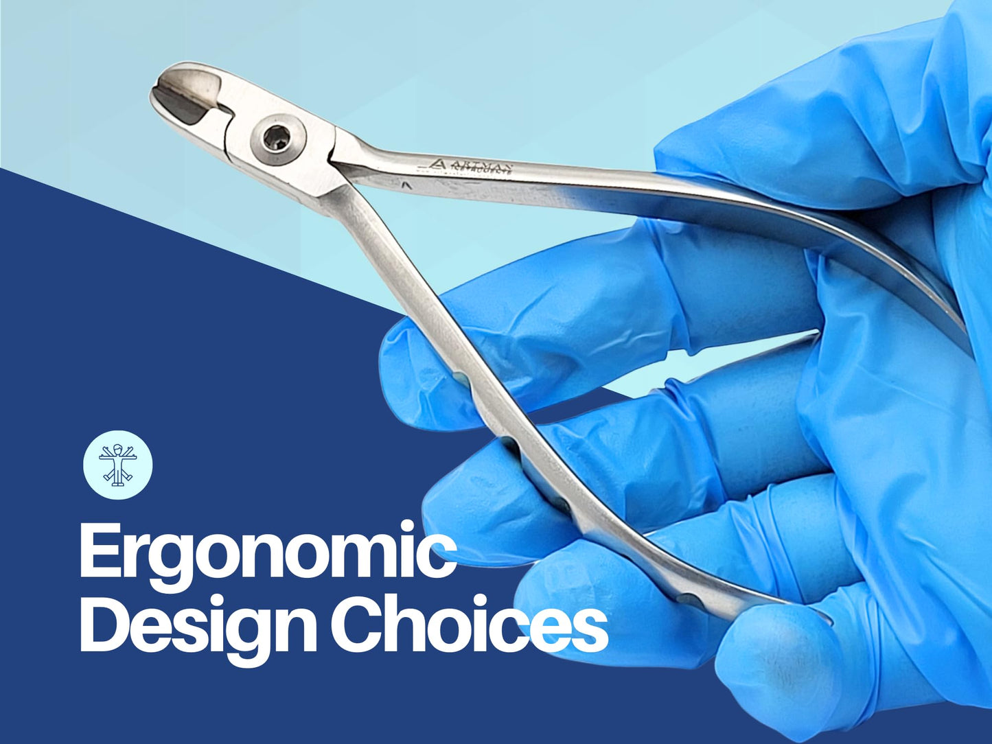 ARTMAN INSTRUMENTS Braces Wire Cutter – Orthodontic Dental Tool Pliers with Tungsten Carbide Inserts, Gold-Plated Handle, Autoclavable, Durable Cutting Edge