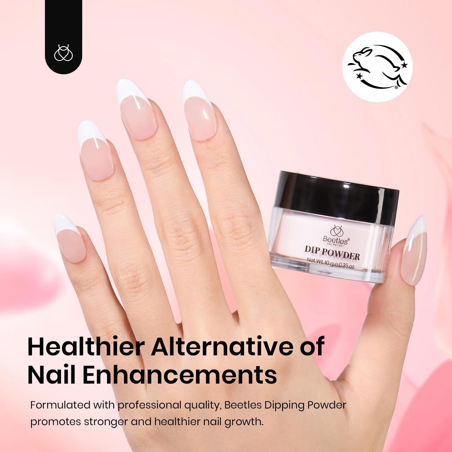 Beetles Pink Dip Powder Nail Kit 6 Color Nude Pink Brown Dip Nails Powder Starter Kit All Season Nail Dip Powder Kit No Need Nail Lamp DIY Salon at Home Summer Gift for Women