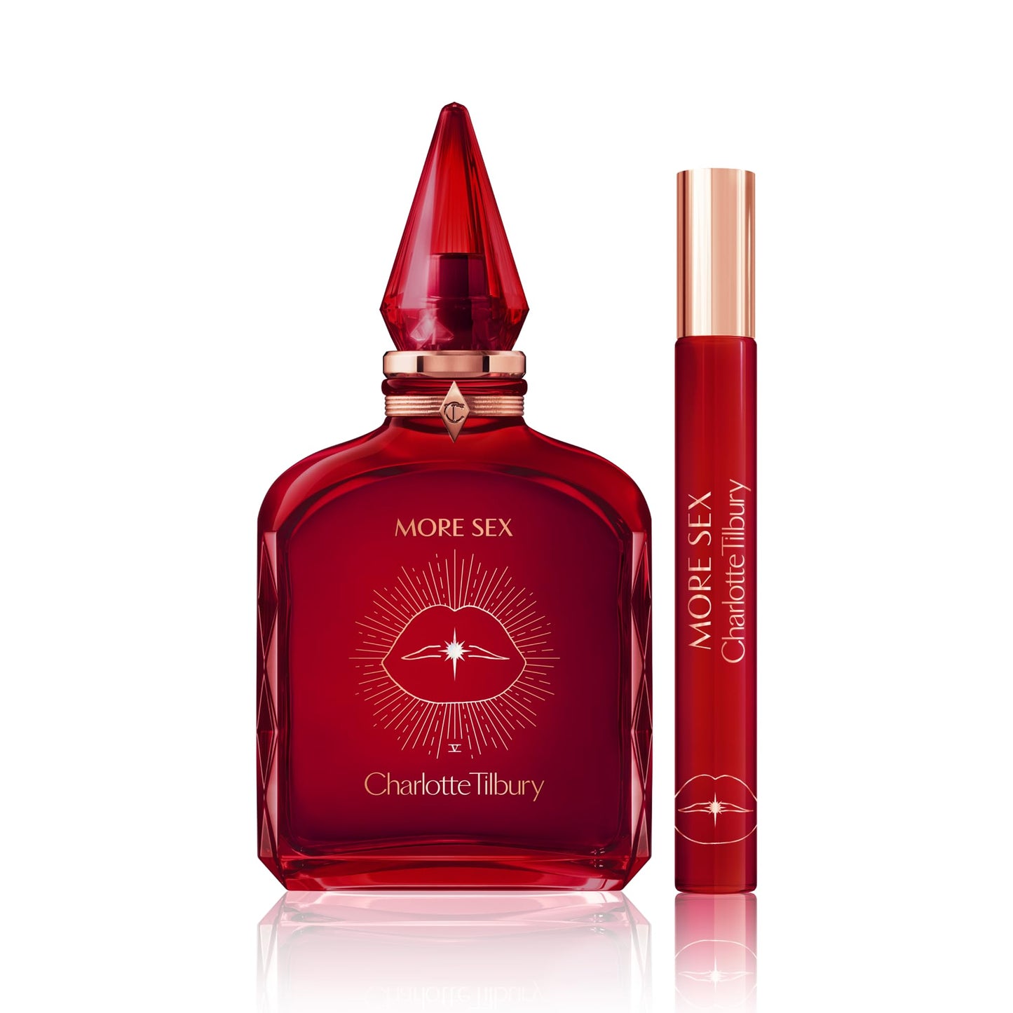 Charlotte Tilbury More Sex Eau De Parfum - Pheromone Enhancing Sandalwood Perfume with Naturally-Derived Oils - Long-Lasting Scent with Notes of Black Pepper, Velvety Musk & Ambery Wood (100ml)