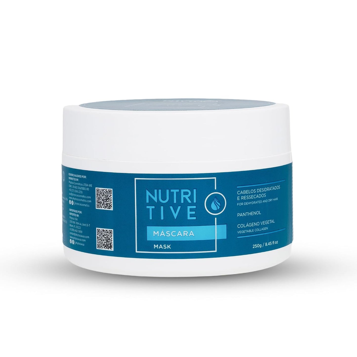 Phytoca Cosmetics Nutritive Hair Mask - Deep Hydration & Nourishment for Dry Hair | 8.45 oz with Panthenol & Collagen
