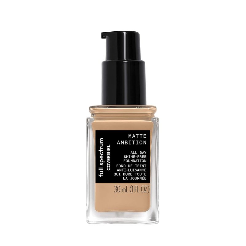 COVERGIRL Matte Ambition Foundation - Long-Lasting Coverage, Medium Cool 1 | 1.01 Ounce