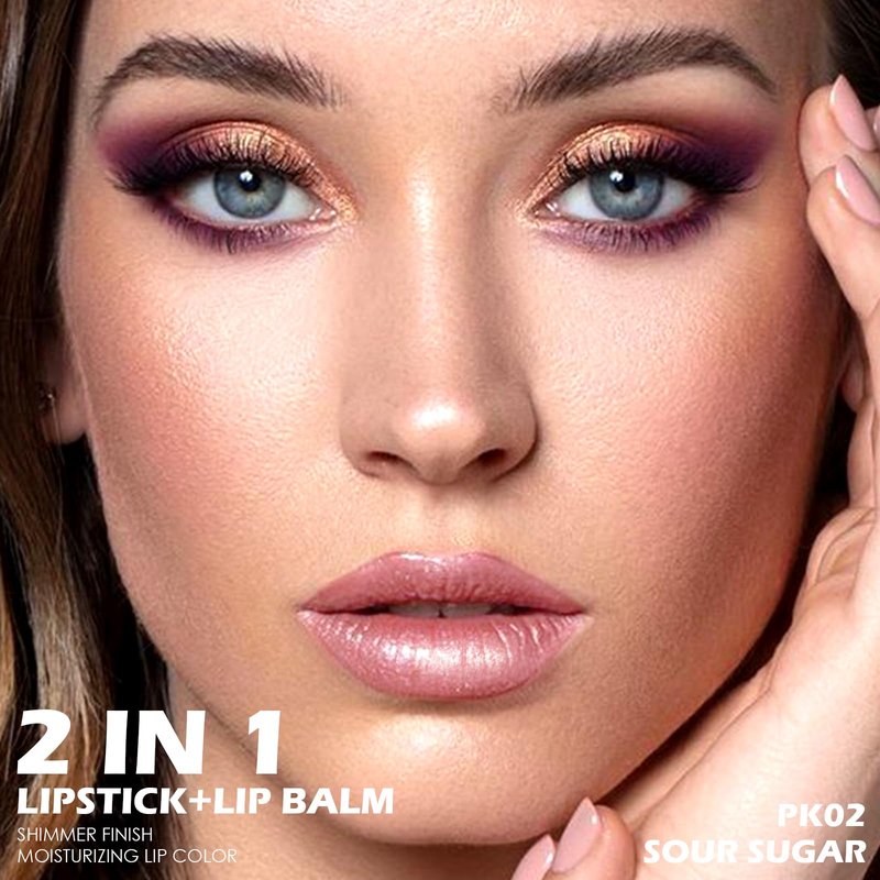 FOCALLURE Moisturizing Shimmer Lipstick, Hydrating Buildable Lip Color, Long Lasting Non-Drying Formula, Sparkly Diamond Finish, Back to School Gift, Sour Sugar