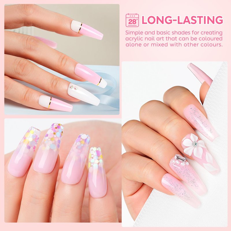 AIMEILI Valentine's Day Gel Nail Polish Set - Soak Off Nude Pink Colors | 6 x 10ml Bottles
