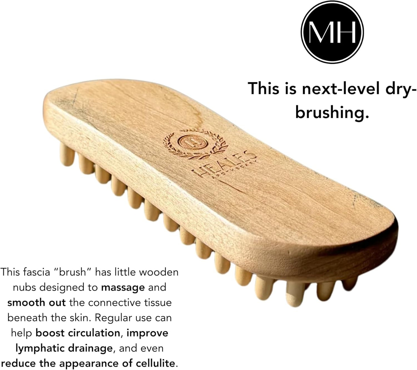 Fascia Brush for Muscle Recovery - Deep Tissue Massage Tool | Ergonomic Design