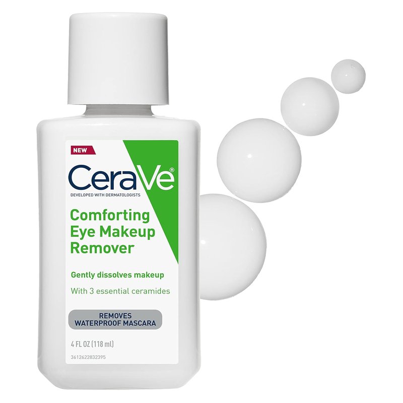 CeraVe Eye Makeup Remover - Waterproof Formula with Hyaluronic Acid & Ceramides | 4 Ounces