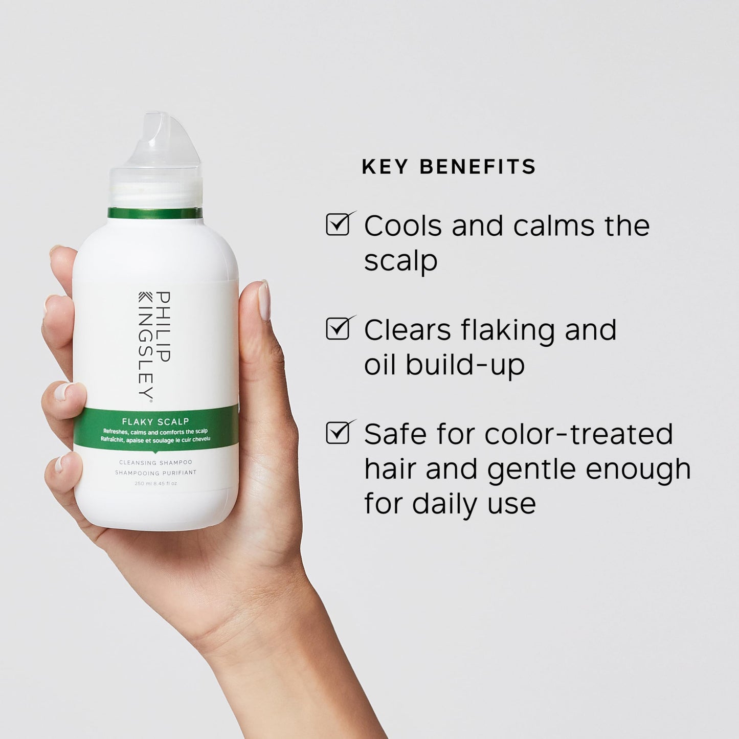 PHILIP KINGSLEY Flaky Scalp Shampoo for Dry, Oily Cleansing and Soothing Scalp Care - Soothes and Calms, 8.45 oz.