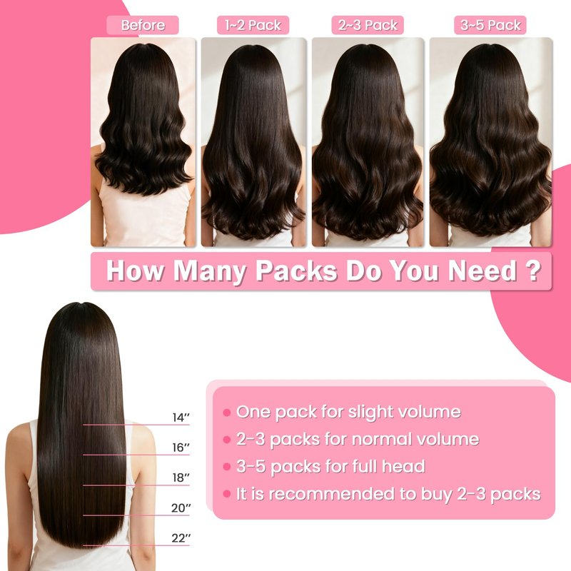 Aison Red Tape in Hair Extensions Human Hair Remy Human Hair Extensions Silky Straight for Women 20 Pcs/Package 18 Inch 40G 100%