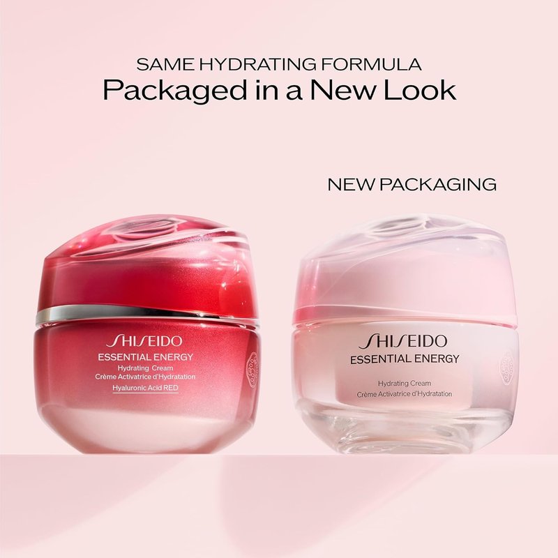 Shiseido Essential Energy Hydrating Cream - Reduces Pores & Fine Lines | 24-Hour Hydration, Vegan, All Skin Types