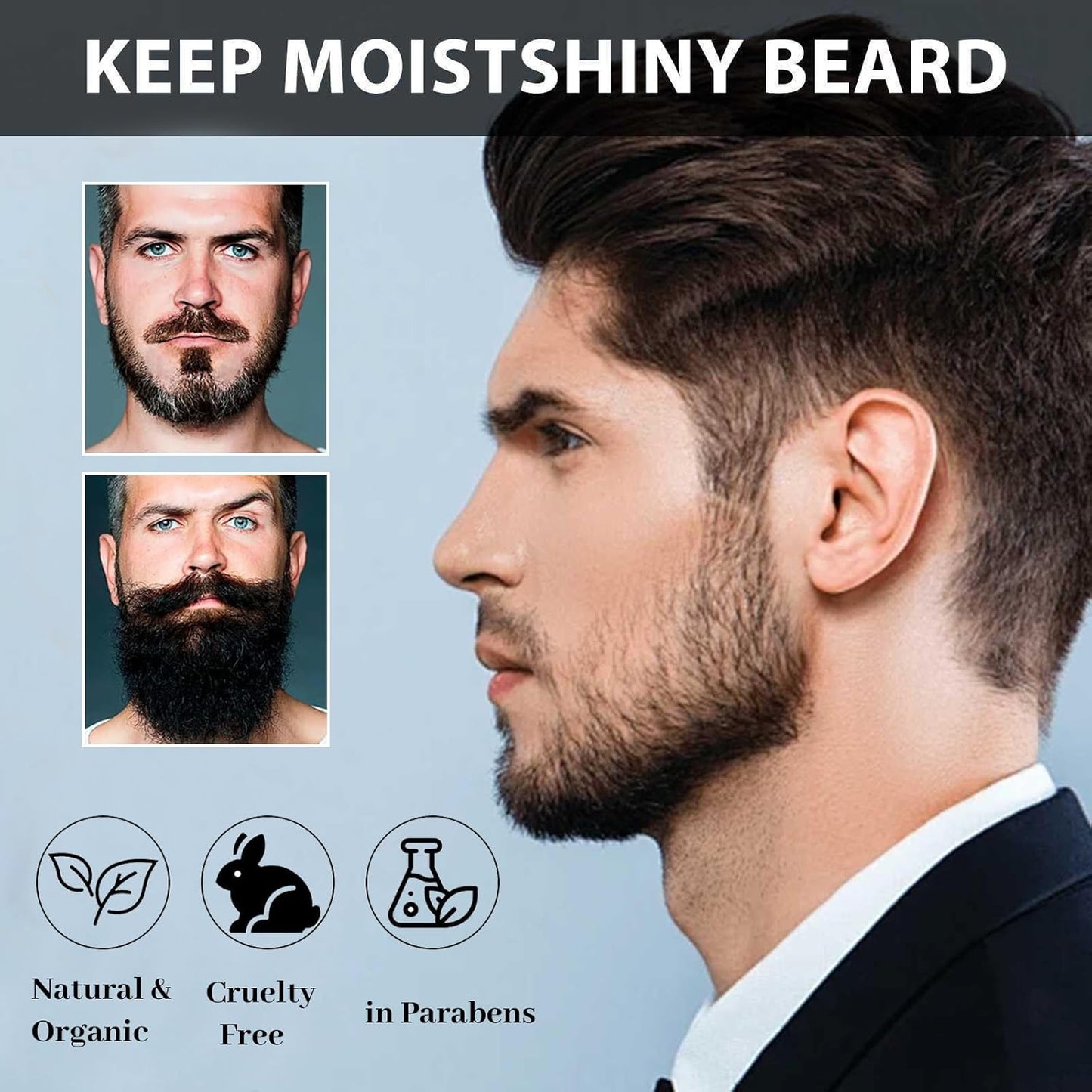 Beard Stimulating Balm - Ultra-Potent Growth Cream for Thicker, Fuller Beards | 3-Pack