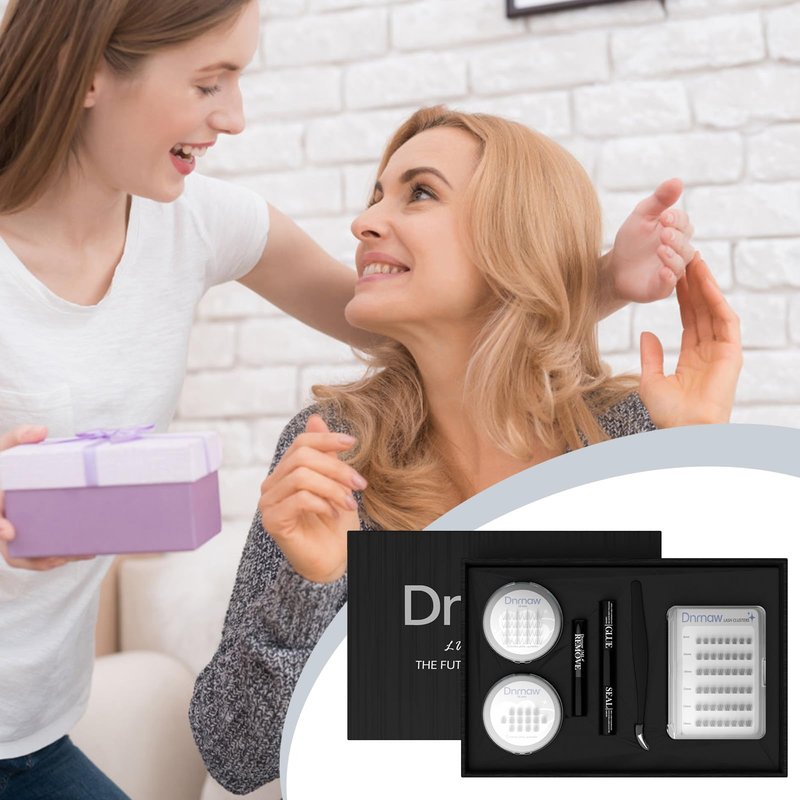 Lash Clusters Kit – 150H Waterproof Eyelash Extensions, Wispy Fluffy 8-16mm, Hypoallergenic for Sensitive Eyes, Korean PBT Fibers, DIY Cluster Lashes for Natural or Volume Look (Volume-black box)