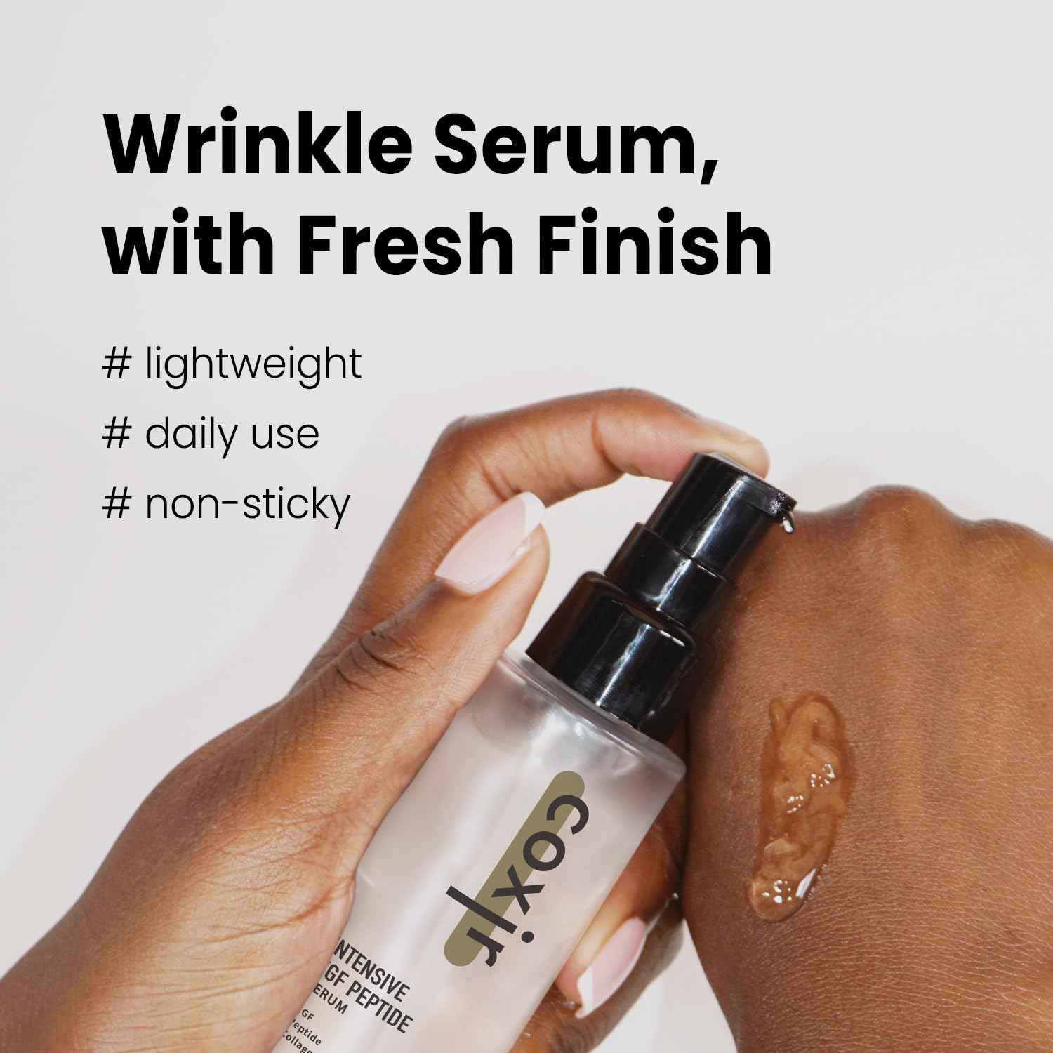 coxir INTENSIVE EGF PEPTIDE SERUM l EGF, Peptide, Niacinamide, Collagen l Firming l Korean Skincare (1.69 Fl Oz (Pack of 1) + 0.23 Fl Oz (Pack of 1))