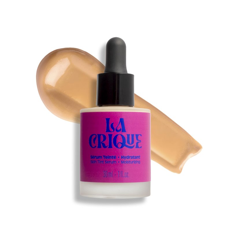 La Crique Hydrating Tinted Serum - Lightweight Face Foundation with Hyaluronic Acid & Prickly Pear - Buildable Coverage - Dry Skin - Vegan Friendly & Cruelty-Free - Shade 02 Light - 1 fl oz