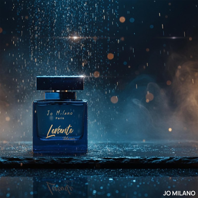 Jo Milano Levante Blue Noir Eau De Parfum Spray | 3.4 oz (100ml) | Fruity, Amber, Sweet, Musky, Patchouli Scent | Long Lasting Fragrance for Men