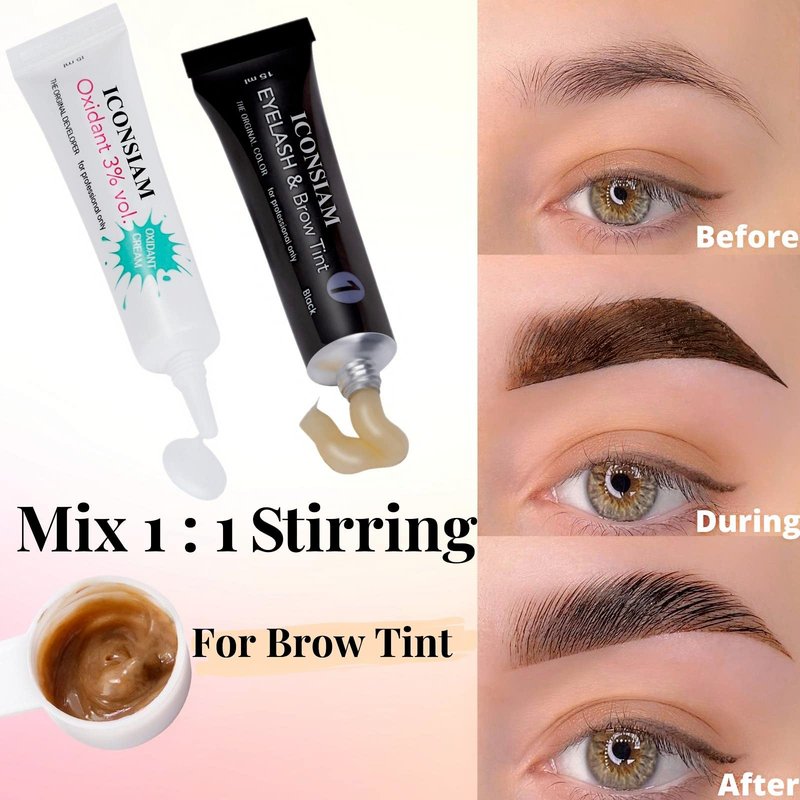 Eyelash Perm Eyebrow Lamination 2 in 1 Kit Easy DIY at Home 5 Minutes Curl Lift Long-Lasting a Month Professional Tool Make Lash and Brow More Volume 6 Weeks (2 1-Lash kit), Black