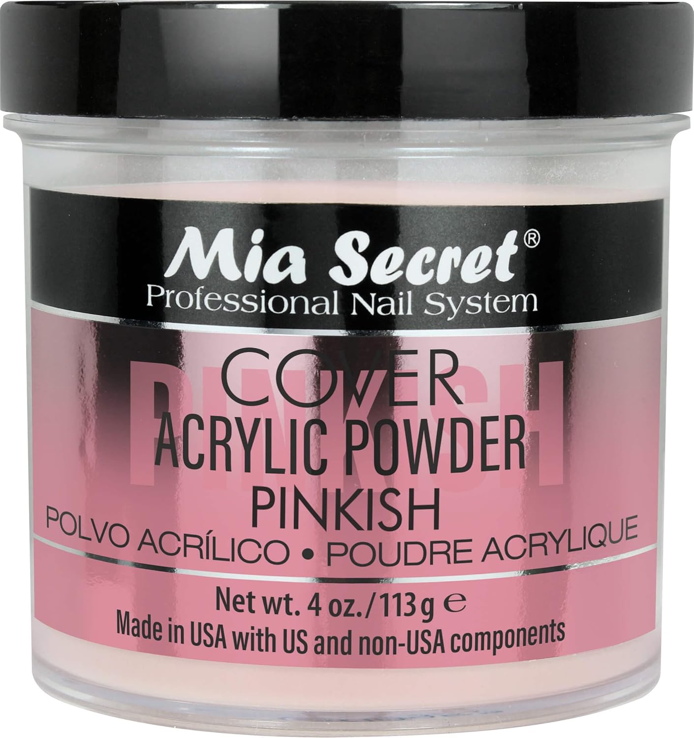 Mia Secret Pinkish Acrylic Powder - Professional Nail Art | 4oz Size