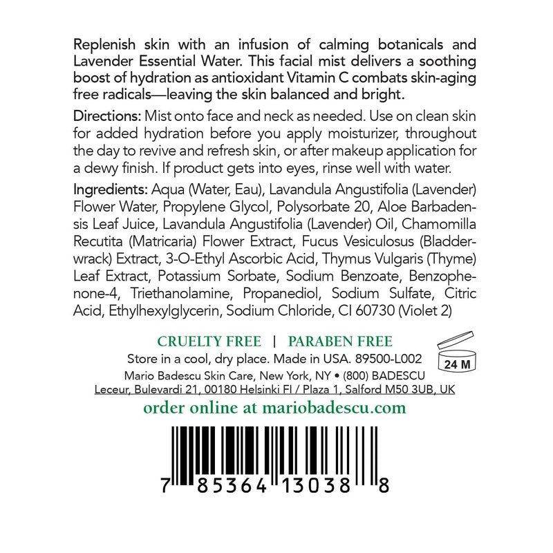 Mario Badescu Facial Spray - Aloe, Rose Water & Chamomile Hydrating Mist | Cooling Duo for Face, Neck & Hair