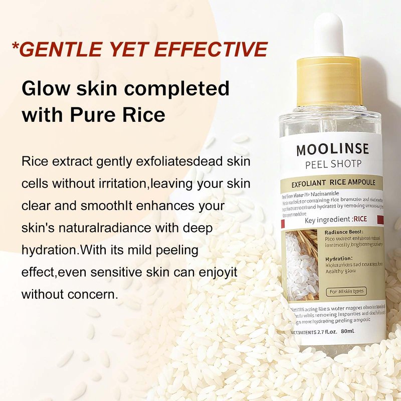 Peel Shot Glow Rice Ampoule Duo Set Day & Night, Gentle Peel + Pore Minimizing & Deep Hydration, Black and White Rice Exfoliant for All Skin Types, 2PCS (White Rice+Black Rice) -A