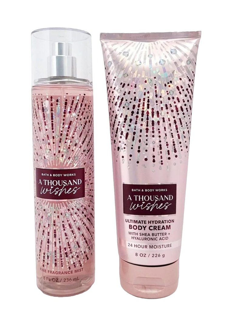 A Thousand Wishes Gift Set | Fine Fragrance Mist & Ultra Shea Body Cream - Luxurious Bath Essentials