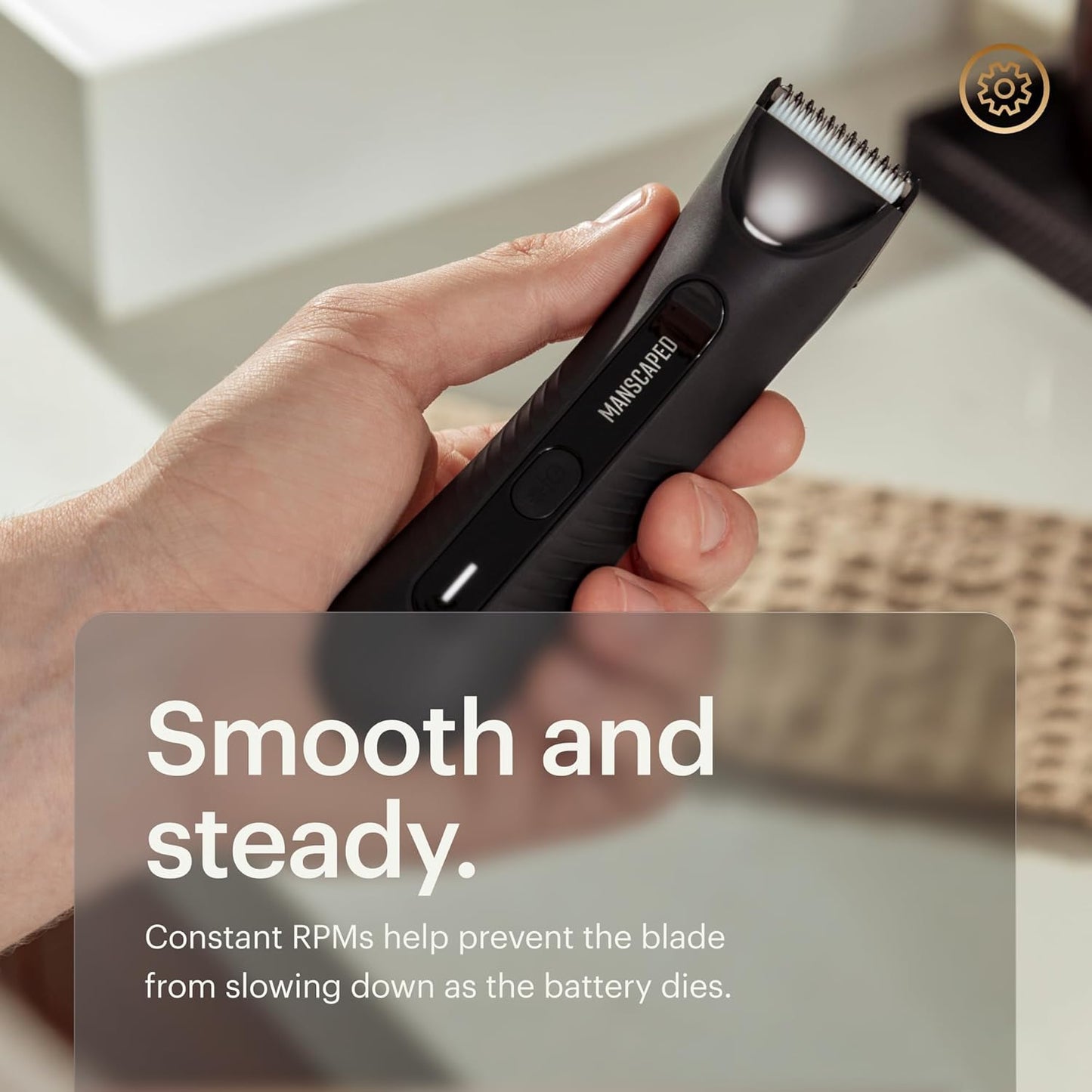 Lawn Mower 3.0 Plus Groin & Body Hair Trimmer - Waterproof, USB-C Rechargeable, Tuxedo Black