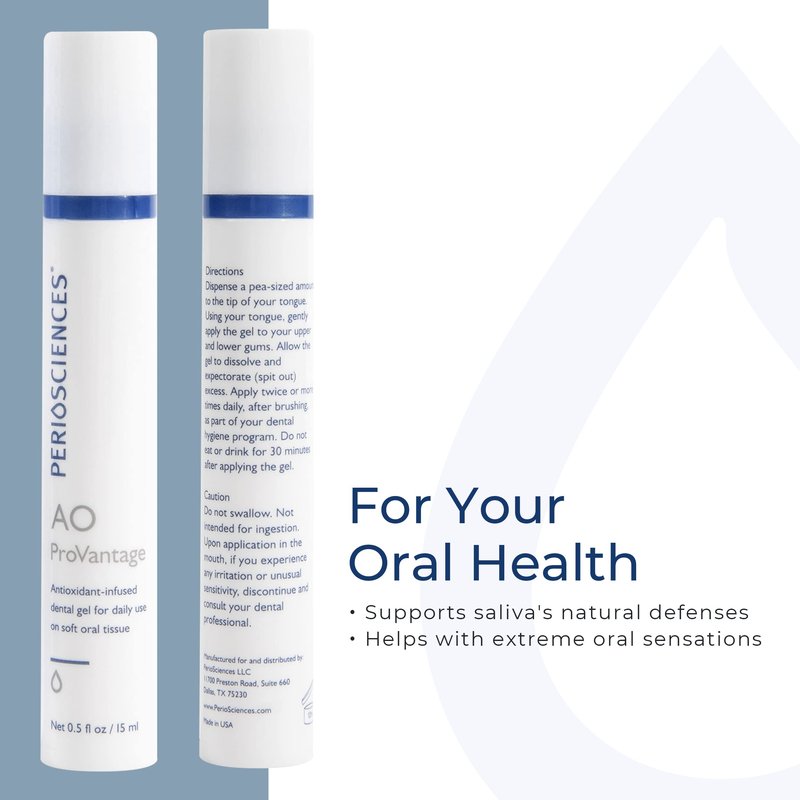 PerioSciences AO ProVantage Dental Gel with Antioxidants – Oral Gum Gel – Oral Care to Maintain Gum Health, 0.5 fl. Oz / 15ml