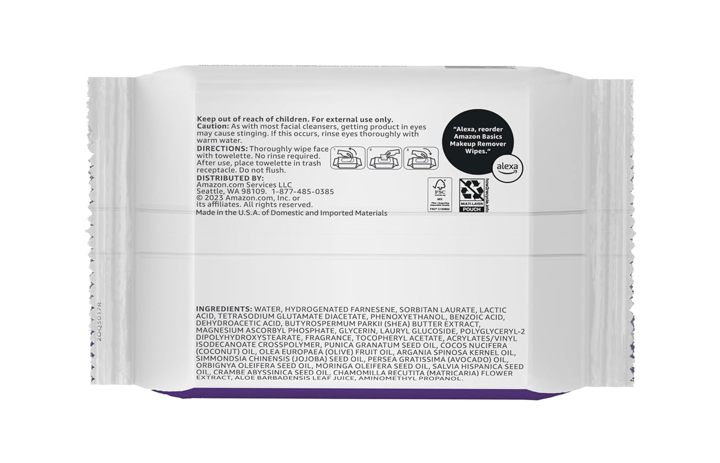 Makeup Remover Wipes - Gentle Cleansing, Alcohol-Free & pH Balanced | 25-Count, Night Calming, Plant-Based